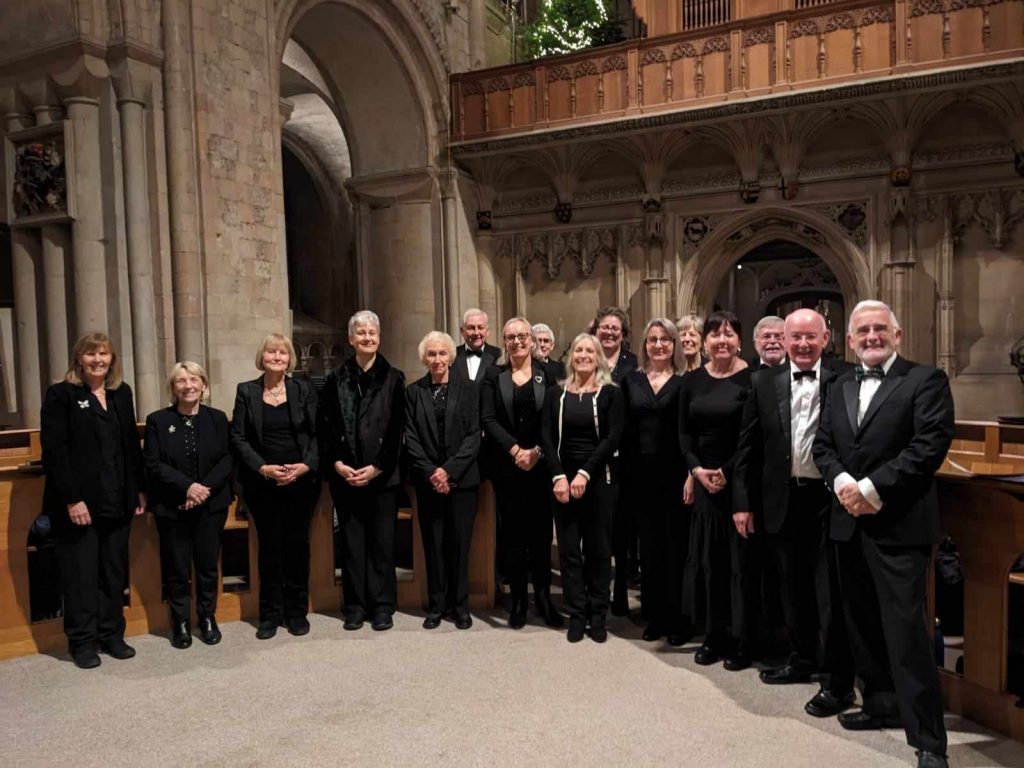 Some of The Poringland Singers at Norwich Cathedral